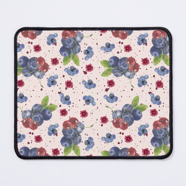 Item preview, Floral Blueberry & Cherry Summer Pattern designed and sold by ApricityPhrases.