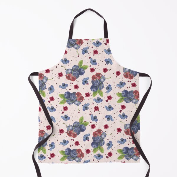 Item preview, Floral Blueberry & Cherry Summer Pattern designed and sold by ApricityPhrases.