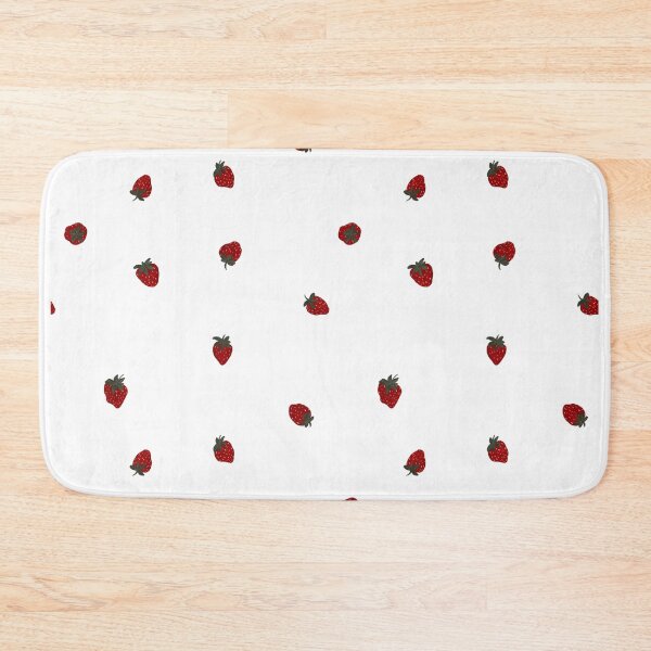 Item preview, Cute Red Strawberry Pattern on White – Girly Summer  designed and sold by artievarudzite.