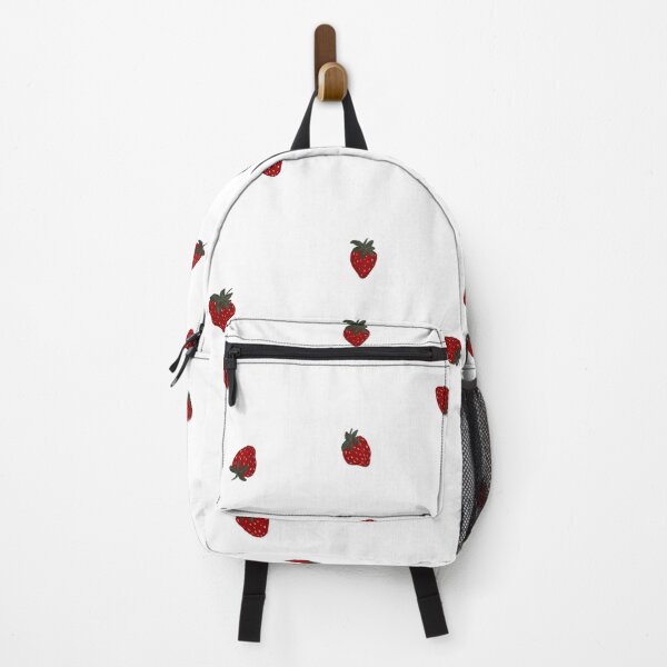 Item preview, Cute Red Strawberry Pattern on White – Girly Summer designed and sold by artievarudzite.