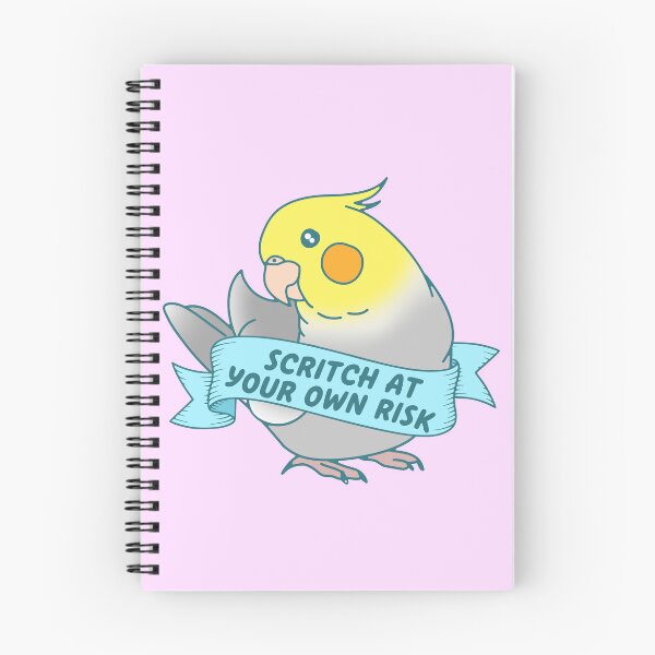 Item preview, Scritch At Your Own Risk - Cockatiel doodle designed and sold by FandomizedRose.