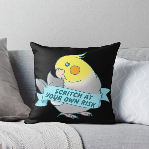 Item preview, Scritch At Your Own Risk - Cockatiel doodle designed and sold by FandomizedRose.