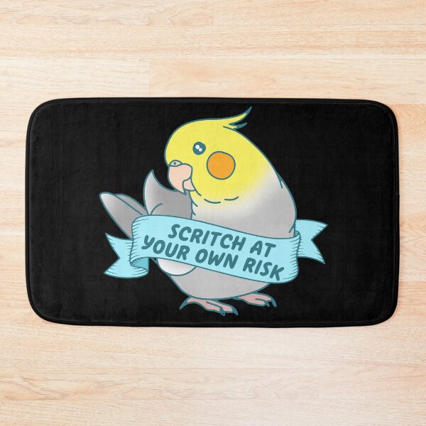 Item preview, Scritch At Your Own Risk - Cockatiel doodle designed and sold by FandomizedRose.
