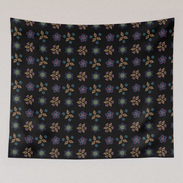Item preview, Hearts & Leaves Brights Spaced designed and sold by Digitalmyth's Designs.