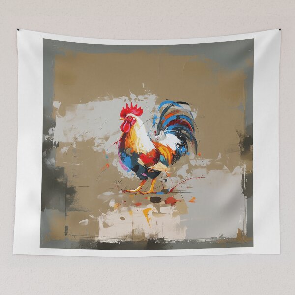 Item preview, Modern Abstract Rooster Splash designed and sold by Christian Weiss.