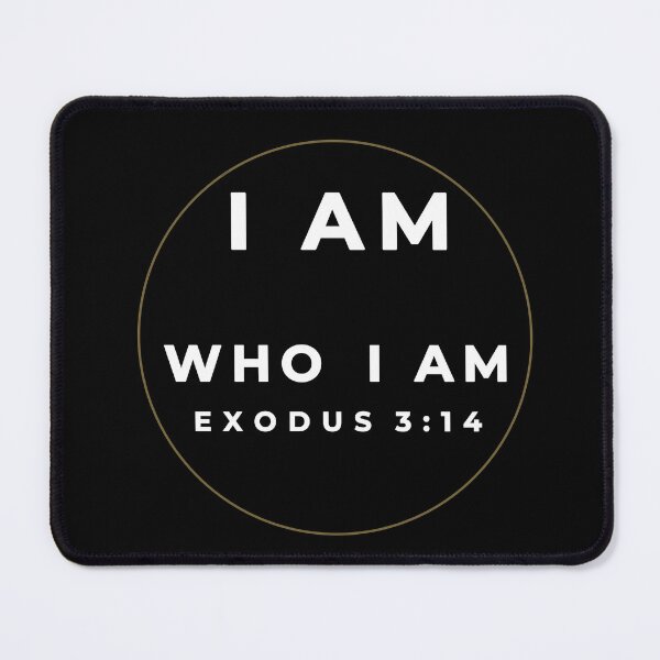 Item preview, I Am Who I Am – Exodus 3:14 Christian Minimalist Bible Verse Design designed and sold by RubenCrossArt.