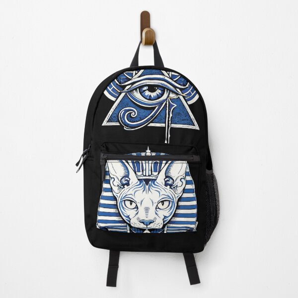 Item preview, Divine Protection: Sphynx Pharaoh Cat & Horus Eye Amulet | Ancient Egypt Art designed and sold by GulfSignature.