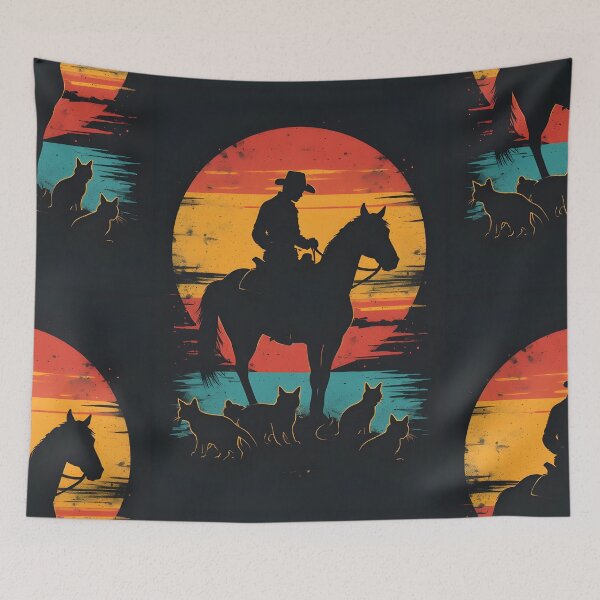 Item preview, The Cat Herder — Retro Western designed and sold by owi-art.