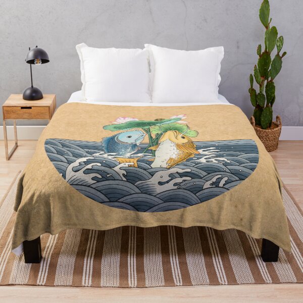 Item preview, The Great Leap: Majestic Carp Rising from the Waves  designed and sold by QamarART Paintings.