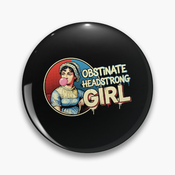 Item preview, Obstinate Headstrong Girl Pop Art Bubblegum Jane Austen designed and sold by Fenay Designs.