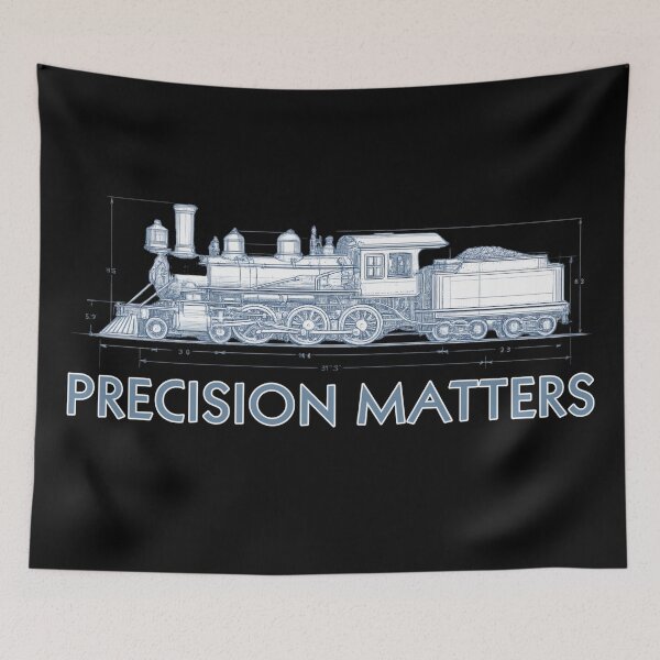 Item preview, Precision Matters – Vintage Steam Locomotive Blueprint Design designed and sold by SidTastic .