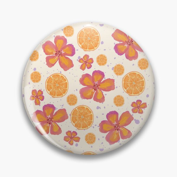 Item preview, Summer Orange Floral Pattern designed and sold by ApricityPhrases.
