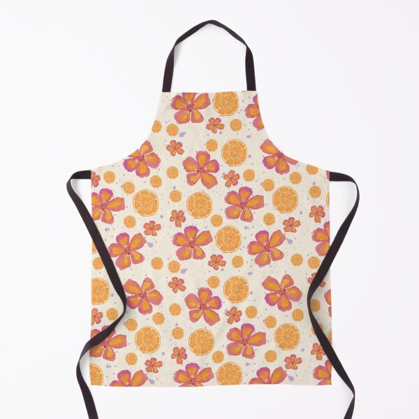 Item preview, Summer Orange Floral Pattern designed and sold by ApricityPhrases.