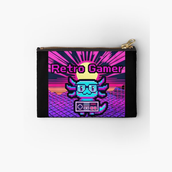 Item preview, Retro Gamer Axolotl Pixel Art – Cute Neon Gaming Vaporwave Style designed and sold by SidTastic .