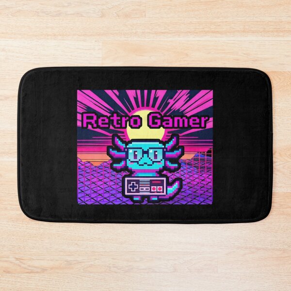 Item preview, Retro Gamer Axolotl Pixel Art – Cute Neon Gaming Vaporwave Style designed and sold by SidTastic .