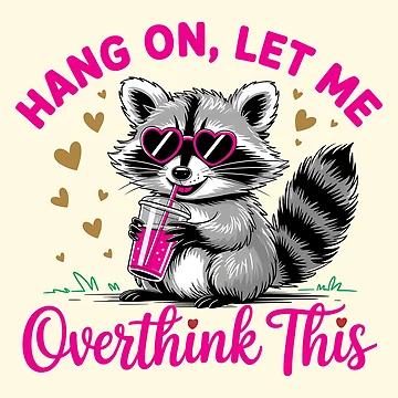 Artwork thumbnail, Overthinking Racoon by CharlottePlaceArt