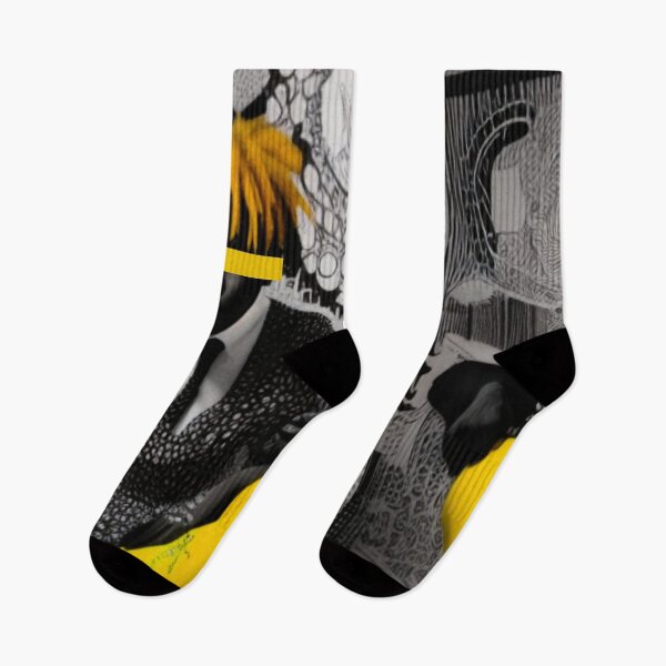 Item preview, “SEEING YELLOW IN A BLACK & WHITE WORLD” designed and sold by R0X Designs .
