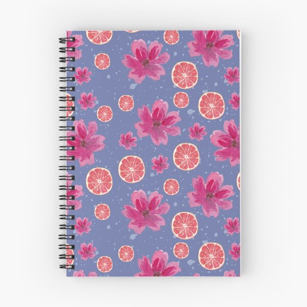 Item preview, Grapefruit Floral Summer Pattern designed and sold by ApricityPhrases.