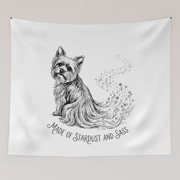 Item preview, The Silky Stardust Stream - Yorkshire Terrier Dog designed and sold by bapupa.