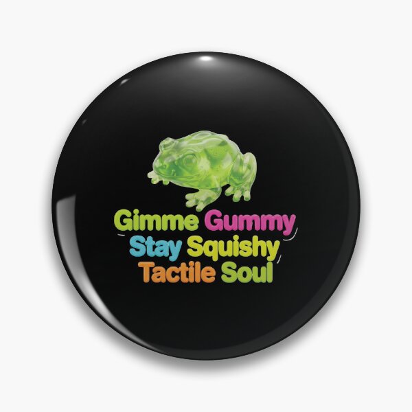 Artikelvorschau, Gimme Gummy – Stay Squishy Tactile Soul Cute Frog Design entworfen und verkauft von KAYJAY DESIGNS.