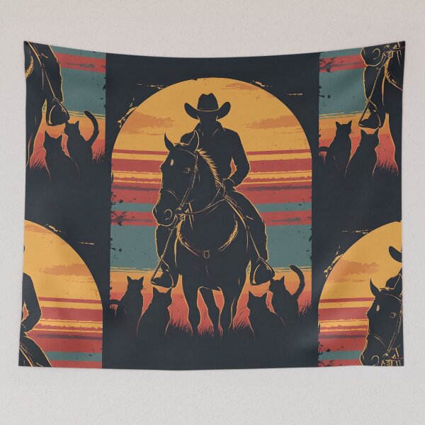Item preview, Retro Western Cat herder  designed and sold by owi-art.