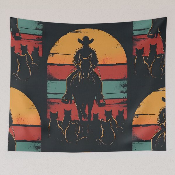 Item preview, Retro Western Cat herder  designed and sold by owi-art.