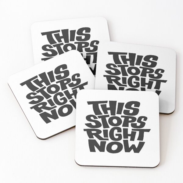Item preview, Bold “This Stops Right Now” Statement Typography for Empowerment, Boundaries & Strength designed and sold by Bright Nest Studio.