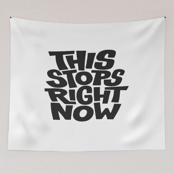 Item preview, Bold “This Stops Right Now” Statement Typography for Empowerment, Boundaries & Strength designed and sold by Bright Nest Studio.