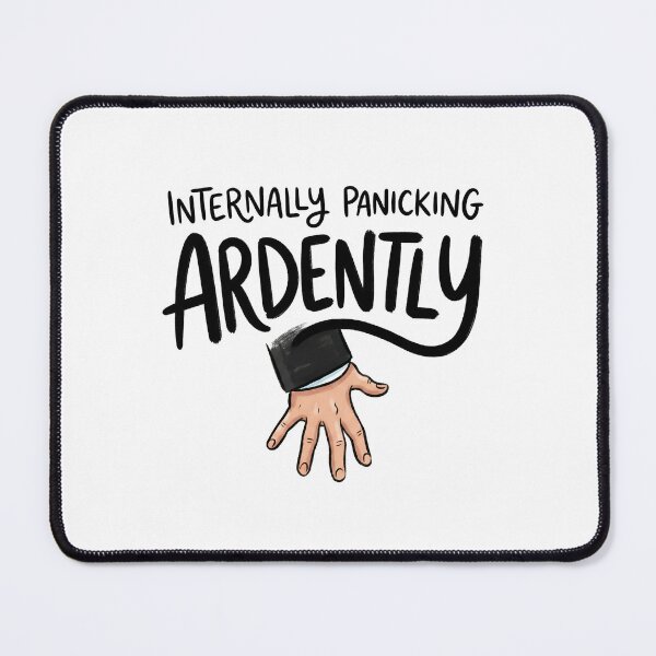 Item preview, Internally Panicking Ardently Funny Mr Darcy Quote designed and sold by Fenay Designs.