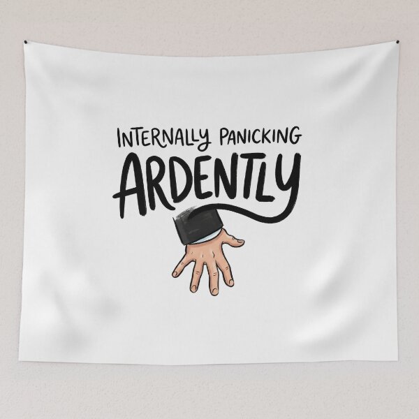 Item preview, Internally Panicking Ardently Funny Mr Darcy Quote designed and sold by Fenay Designs.