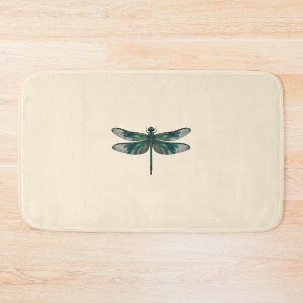 Item preview, Protect the Pollinators – Teal Dragonfly Nature Illustration designed and sold by KAYJAY DESIGNS.