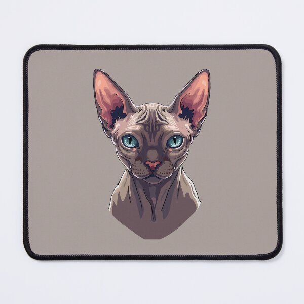 Item preview, Elegant Sphynx Cat Portrait | Stylish Hairless Cat Art designed and sold by MartynaKanik.
