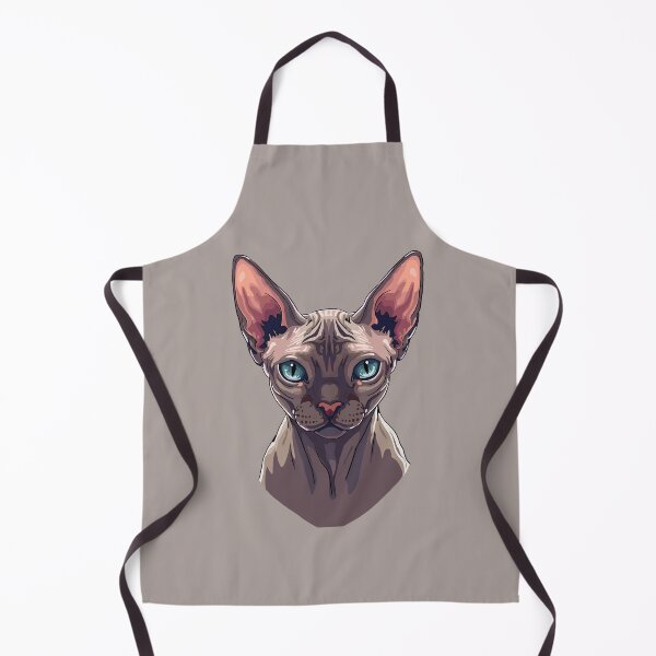 Item preview, Elegant Sphynx Cat Portrait | Stylish Hairless Cat Art designed and sold by MartynaKanik.