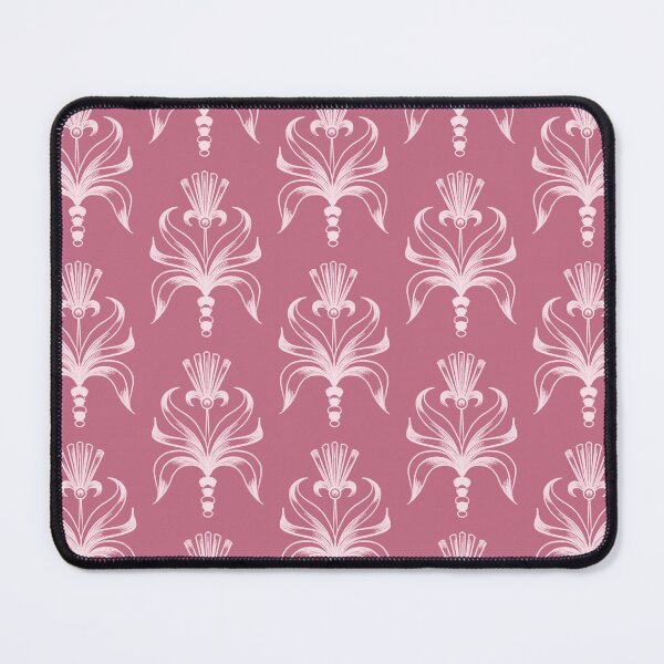 Item preview, Art deco mauve pink flowers designed and sold by KaroLeenaDesign.