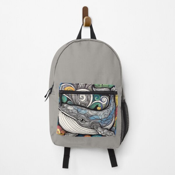 Item preview, Whale Wonders: Hand-Drawn Whales in Seamless Harmony designed and sold by Vanich-Panich.