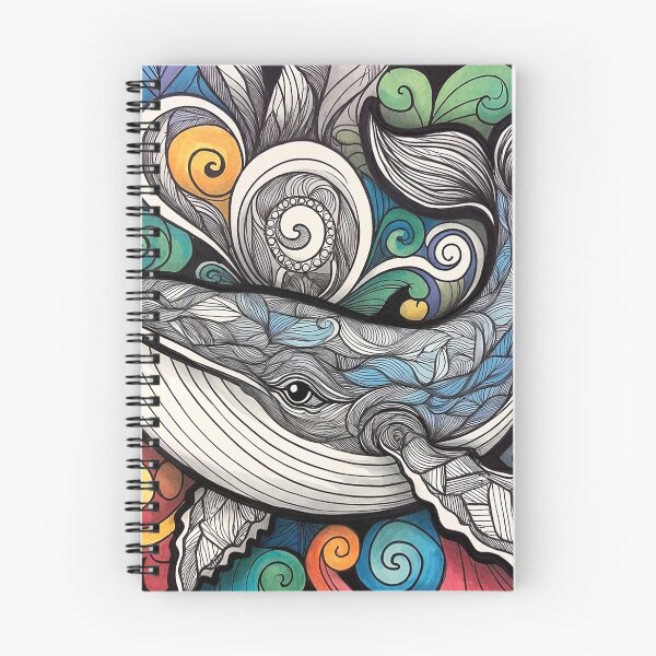 Item preview, Whale Wonders: Hand-Drawn Whales in Seamless Harmony   designed and sold by Vanich-Panich.