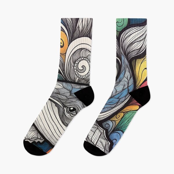 Item preview, Whale Wonders: Hand-Drawn Whales in Seamless Harmony   designed and sold by Vanich-Panich.