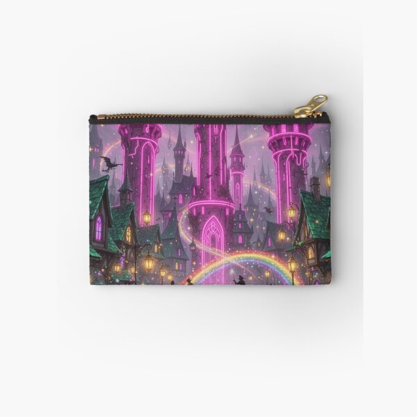 Item preview, Vibrant Enchanted Witch City Skyline designed and sold by Whispers of Light✨.