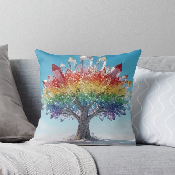 Item preview, Radiant Rainbow Crystal Tree Fantasy designed and sold by Whispers of Light✨.