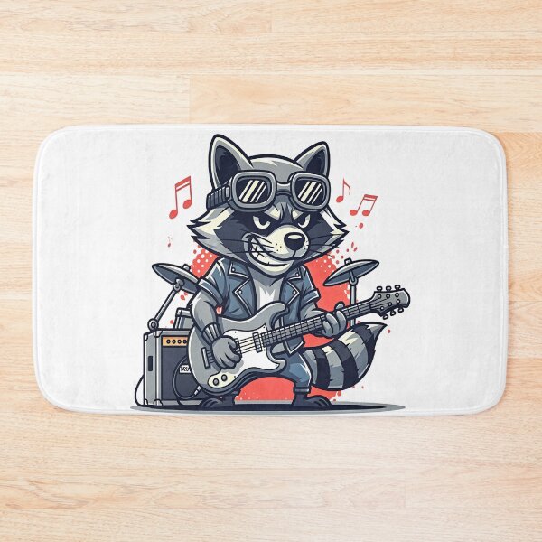 Item preview, Rocky Raccoon Playing Guitar designed and sold by Fastokart.
