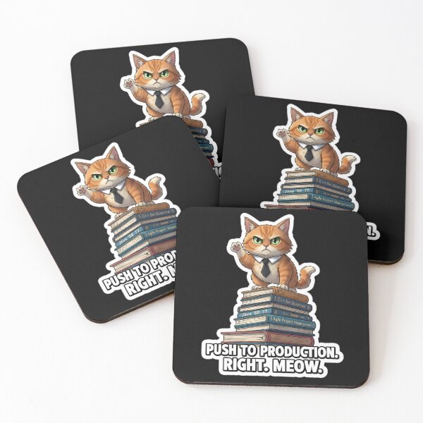 Item preview, Project Manager Cat - Push To Production Right Meow Funny Boss designed and sold by Runes & Embers .
