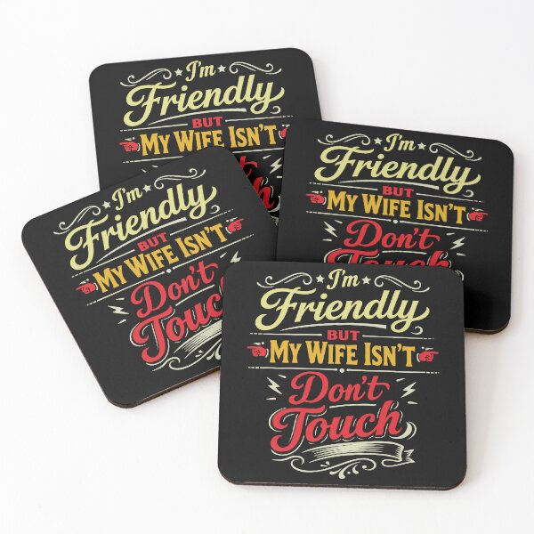 Item preview, Im Friendly But My Wife Isnt Funny Husband Shirt designed and sold by Maniutek.
