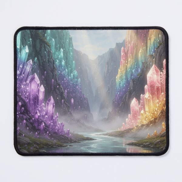 Item preview, Radiant Crystal Canyon Fantasy Landscape designed and sold by Whispers of Light✨.