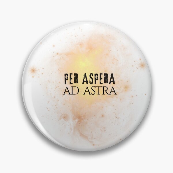 Item preview, Through hardships to the stars | Per aspera ad astra | Golden | Transparent designed and sold by Skaldcraft.