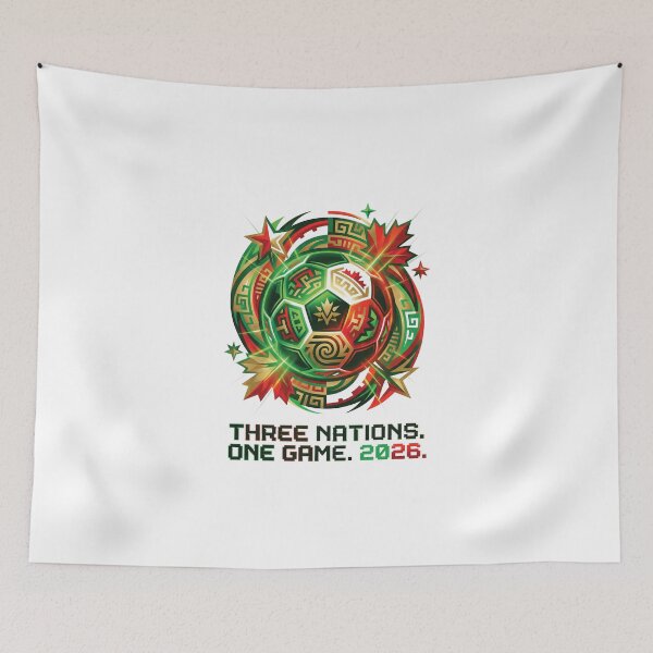 Item preview, Three Nations One Game 2026 – Global Soccer Unity Design designed and sold by KAYJAY DESIGNS.