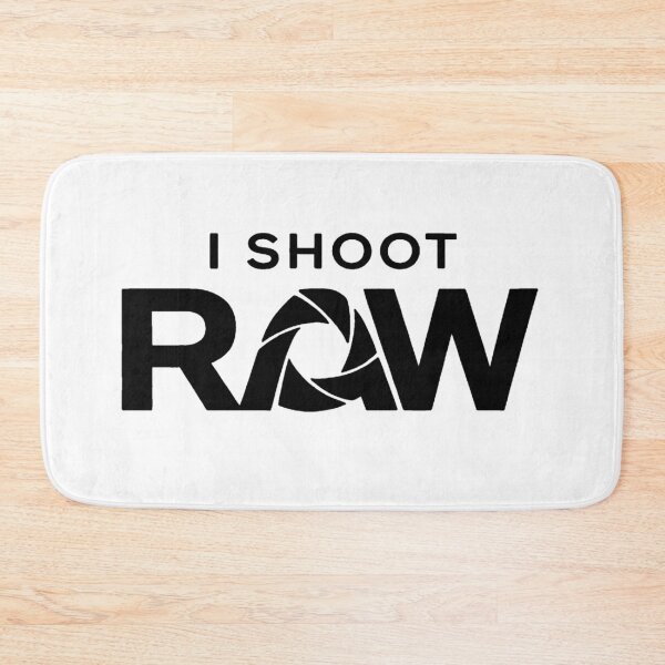 Item preview, Minimalist Photographer T Shirt – I Shoot RAW – Modern Camera Apparel designed and sold by MAF_Merch.