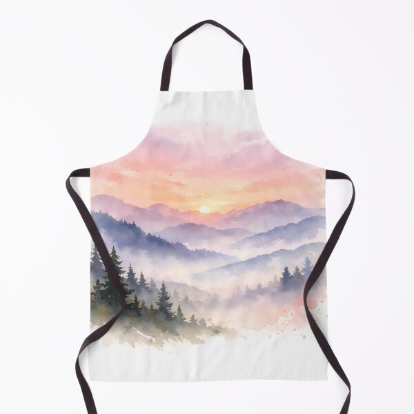 Item preview, Highland Haze: Misty Mountain Sunset designed and sold by Ayshopcog.