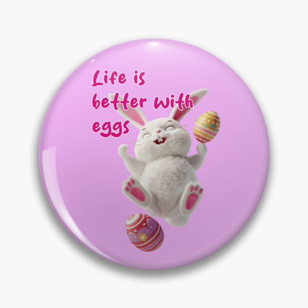 Item preview, Life is better with eggs – Happy Easter Bunny designed and sold by Mauswohn.