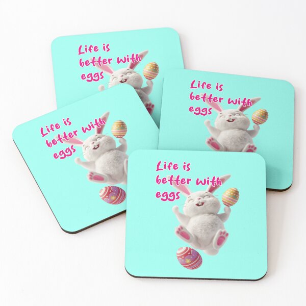 Item preview, Life is better with eggs – Happy Easter Bunny designed and sold by Mauswohn.