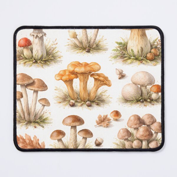 Item preview, Forest Floor Treasures: Watercolor Mushroom Study designed and sold by Ayshopcog.